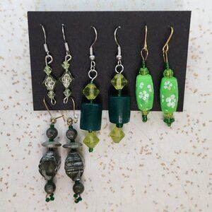 BFD - Beaded Dangle Earring Set of 4 Pairs